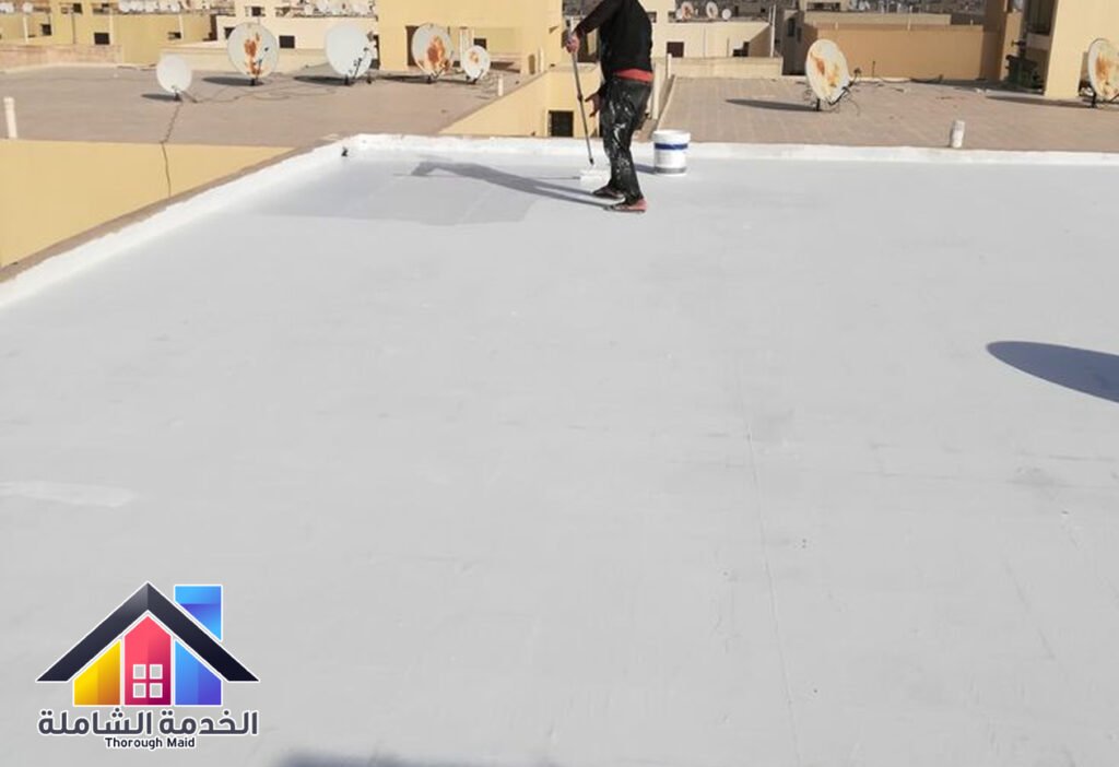 عزل أسطح دهان فوق البلاط والسيراميك بخميس مشيط